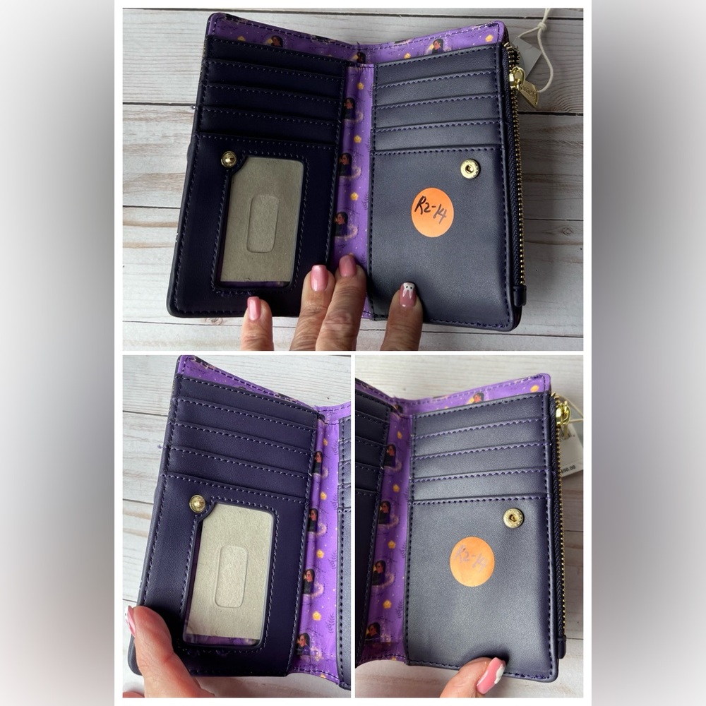 Loungefly Disney Parks Purple Starry Wallet - Picture 5 of 11